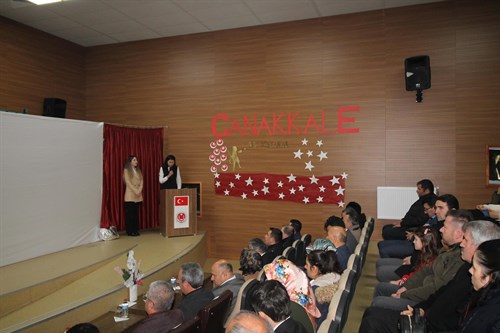 18 Mart Çanakkale Zaferi ve Şehitleri Anma Günü Münasebetiyle  İlçemizde Kutlama ve Anma Programı Düzenlendi