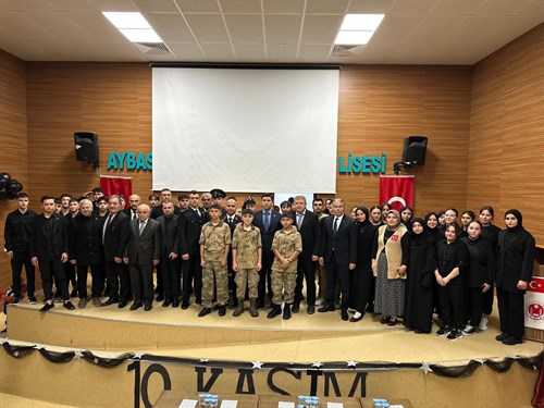 İlçemizde 10 Kasım Atatürk'ü Anma Programı Düzenlendi